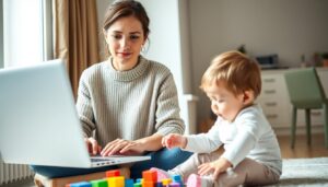 balancing work and baby