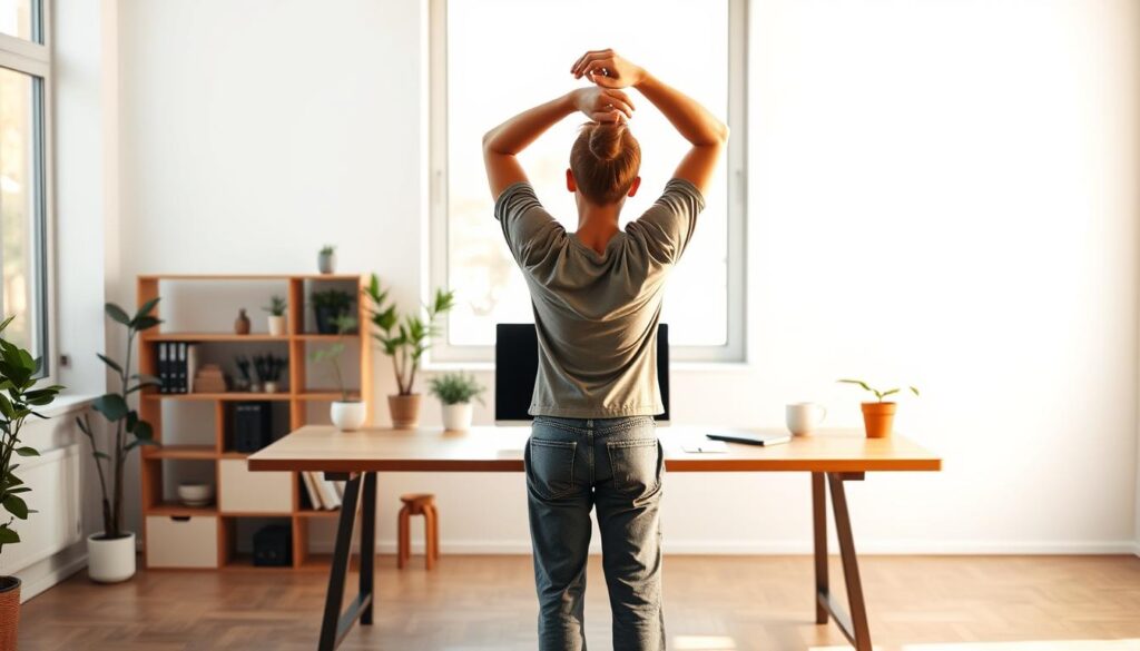 desk stretching desk stretching